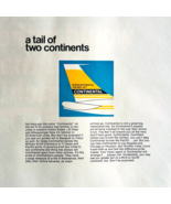 1966 Continental Airlines Golden Jet Advertisement Vintage Aviation DWYY2 - €17,16 EUR