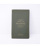 Topographical &amp; Physical Map of Palestine Holy Land Antique ~1900s Barth... - £93.43 GBP