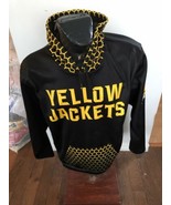 MENS Large Pull Over Hoodie with Pouch Pocket Yellow Jackets BSYJ Basket... - $9.90