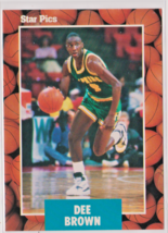 Dee Brown Jacksonville University Guard 1990 Star Pics. Card # 8 Near Mint - $1.62