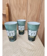 Walking Dead Set of 3 Pint Glass 16oz  2016, AMC Never Used. - $36.66 CAD