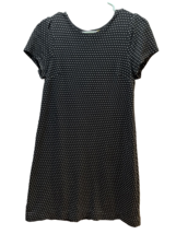 Maeve Urban Outfitters Shift Dress XS black white stitched lines of dots... - $19.79