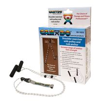 CanDo shoulder exerciser Pulley Strap and Nub Anchor Overdoor Portable T... - $14.49