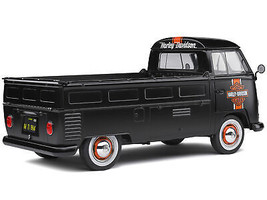 1950 Volkswagen T1 Custom Pickup Truck Matt Black w Orange Stripes Harley Davids - £67.56 GBP