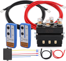  Winch Solenoid Relay Contactor with 2Pcs Winch Controller Kit and 4Pcs Pre-Wire - £87.27 GBP