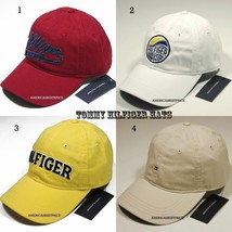 TOMMY HILFIGER NEW MEN&#39;S BASEBALL CAP/HAT RED WHITE YELLOW BEIGE  NICE CAPS - £19.89 GBP