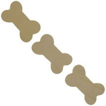 3 Unfinished Wooden Dog Bone Shapes Cutouts DIY Crafts 3.7 Inches - £16.01 GBP