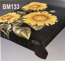 Sunflower Black Solaron Kor EAN Technology Blanket Very Softy And Warm Queen Size - £55.78 GBP