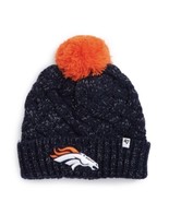 &#39;47 Brand Denver Broncos Womens NFL Fiona Cuff With Pom Knit Beanie BNWTS - £17.33 GBP