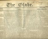 The GLOBE Newspaper Washington DC May 2, 1836 Secretary  War President J... - $24.72