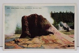 Yellowstone National Park Giant Geyser Crater 1926 Postcard B1 - £6.44 GBP