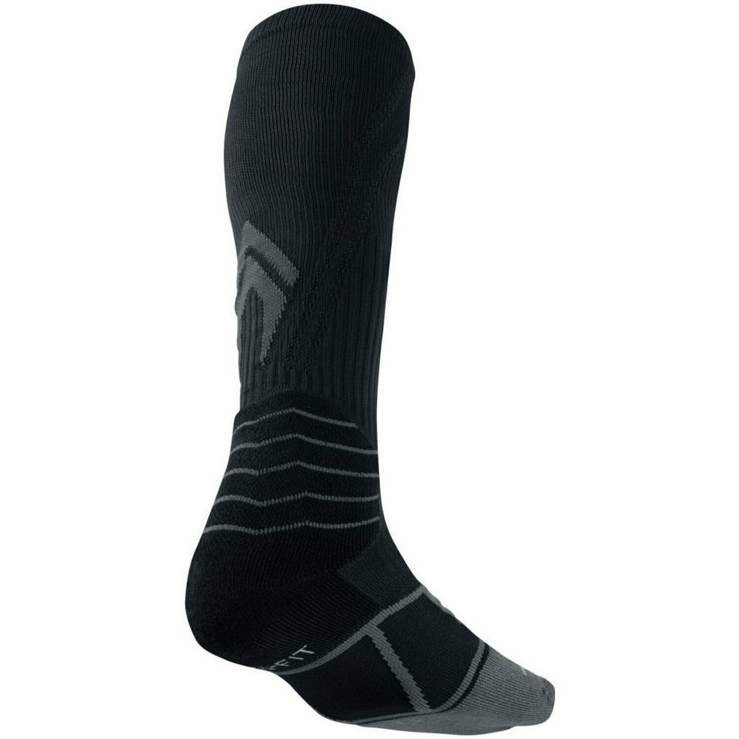 Nike Women's Elite Vapor OTC Baseball Socks Black Flint Grey Small #197G - $14.50