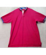 Ping by Karsten Golf Polo Shirt Mens Large Magenta 100% Cotton Short Sle... - £19.64 GBP