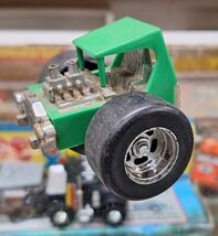  Vintage Used Green 1970’s Structo Wild &amp; Weird 2 Wheel Uncanny Cars Toy - $19.72