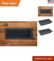 Elegant 4x10 Cast Aluminum Vent Cover in Matte Black - Stylish Airflow C... - $49.50