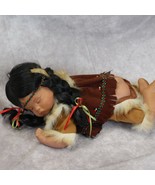 Goldenvale Collection Porcelain Doll Pocohantis 1/2000 Native American Baby - $22.53