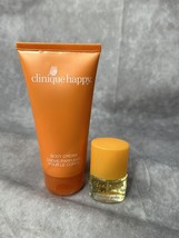 Clinique Happy Body Cream Moisturizing  Lotion 2.5 oz &amp; Perfume .14 Oz New - £17.56 GBP