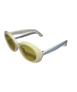 NEW DIFF White Yellow Retro Style Sunglasses WT-YL77 Olivia + Case - €43,21 EUR