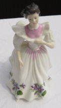 Royal Doulton Lady Figure of the Month February by Peggy Davies 1988 HN2703 - $29.69