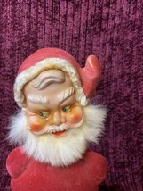 Antique 1930 Western Germany Flocked Bobble Head Santa Elf Box Father Christmas - £73.44 GBP