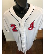 MENS Large Athletic Knit Baseball Jersey &#39;I&#39; #2 - $33.83 CAD