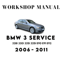 Bmw 3 Service Repair Workshop Manual 328i 330i 335i 325i E90 E91 E92 2006 - 2011 - £5.58 GBP
