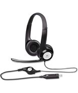 Pack of 8 Logitech H390 Wired Headset W/Mic Stereo Headphones, Noise Can... - $148.08