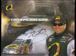 TONY PEDREGON SIGNED NHRA FAN CARD-2003-MONTE CARLO VG/FN - £24.97 GBP