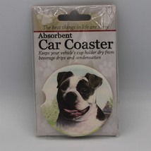 Super Absorbent Car Coaster - Dog - American Bulldog - $5.44