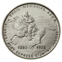 1935 Pony Express Diamond Jubilee So-Called Half Dollar Medal-BU - £35.52 GBP