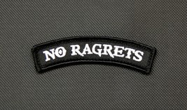 NO RAGRETS Tab Morale Embroidered Patch Scotty P The Millers Hook &amp; Loop... - $8.75