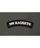 NO RAGRETS Tab Morale Embroidered Patch Scotty P The Millers Hook &amp; Loop... - $12.00 CAD
