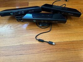 Lot of 3 Microsoft Xbox 360 Kinect Black Sensor Bar 1414 Untested - $11.87