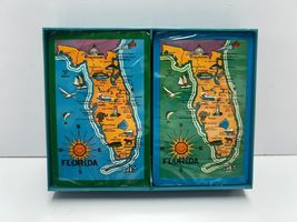 Sealed Vintage Stardust Plastic Coated Nu-Vue Florida Playing Cards w/case - $9.99