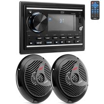 Pyle PLMR2DNBK 300W Marine Bluetooth Stereo Receiver - Black (Open box) - $148.49