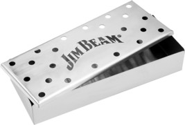 Silver Jim Beam Jb0133 Stainless Steel Smoker Box - £31.04 GBP