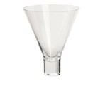 MIRANDA WATKINS Transparente Kristallkollektion Conical Vase Durchmesser... - $73.77