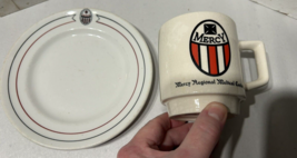 Vtg Mercy Regional Medical Center Vicksburg cup &amp; 1954 salad plate Mayer china - £18.73 GBP