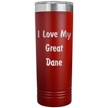 Love My Great Dane v4-22oz Insulated Skinny Tumbler - Red - £25.95 GBP