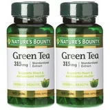 2x Nature&#39;s Bounty Green Tea 315mg Capsules Herbal Supplement Antioxidant 100 ct - £13.58 GBP
