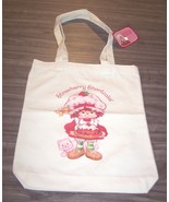 VINTAGE STYLE STRAWBERRY SHORTCAKE 15&quot; x 12&quot; FABRIC TOTE BAG NEW - $22.34 CAD