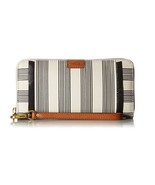New Fossil Women&#39;s Emma RFID Large Leather Zip Clutch Variety Colors - $98.46 CAD