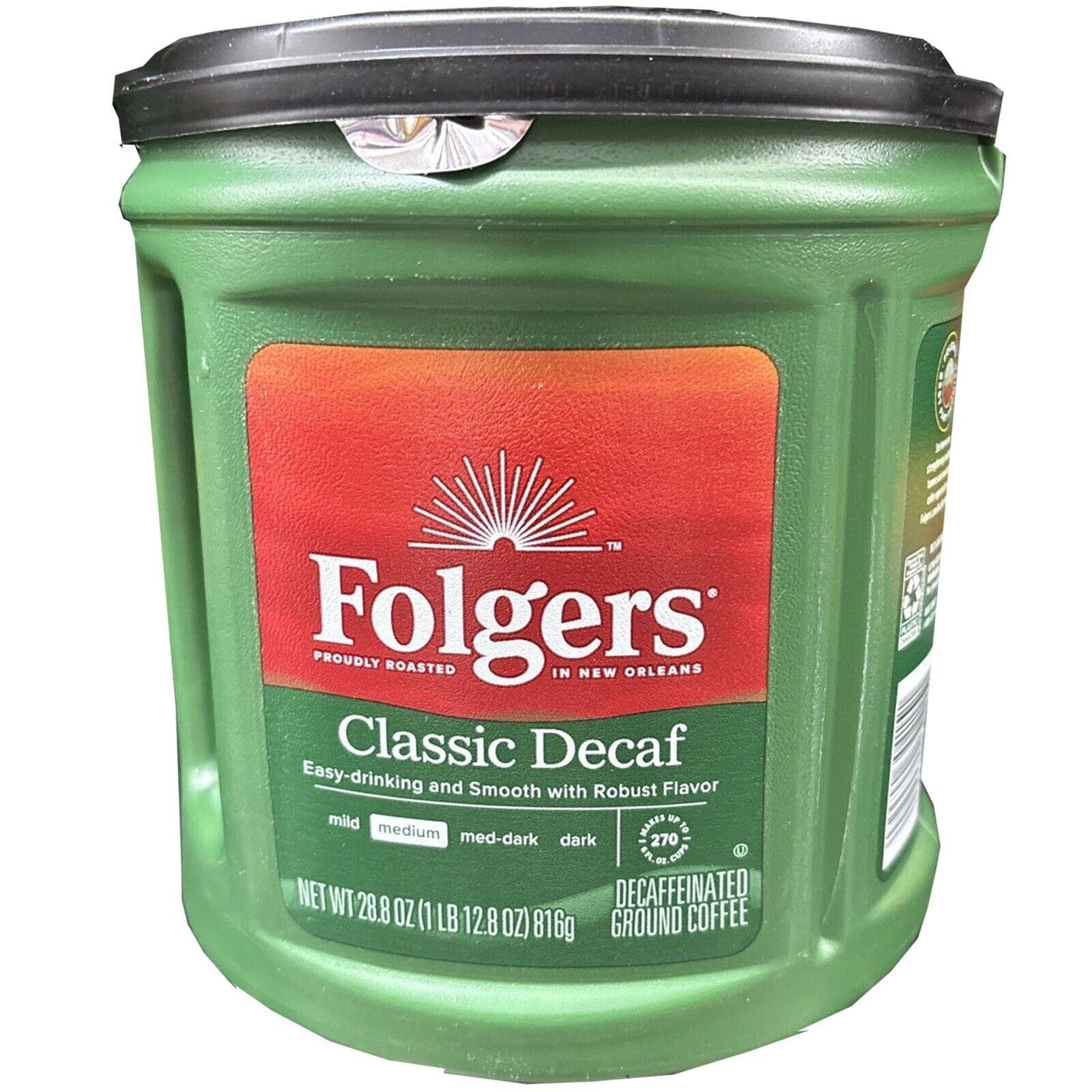 Folgers Decaffeinated Classic Roast Coffee (28.8 Ounce) - $25.57