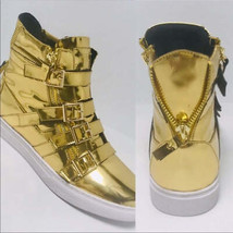 Men&#39;s J75 By Jump Zealot Gold High Top Sneakers NWT - $250.00