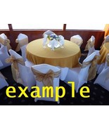 59&quot; x 59&quot; Square Gold Overlay Tablecloth Lot of 29  ~ ranjacuj - £135.92 GBP