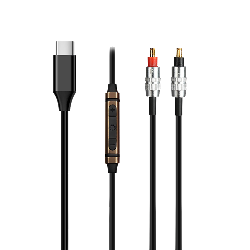 USBC TYPEC Audio Cable with Mic For audio-technica ATH-SR9 ATH-ES750 ATH-ESW950