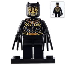 Black Panther (Golden Jaguar uniform) Marvel Movies 2018 Minifigures Toys - £2.16 GBP