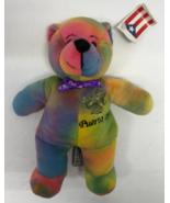 Symbolz Puerto Rico Tie Dye 8&quot; Vintage Beanie Bear NEW - €4,22 EUR