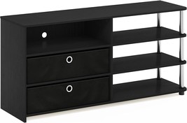 Furinno Jaya Simple Design Stand for TV up to 55-Inch with Bins, - £83.92 GBP