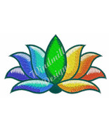 Rainbow Lotus - Machine Embroidery Design - £2.78 GBP